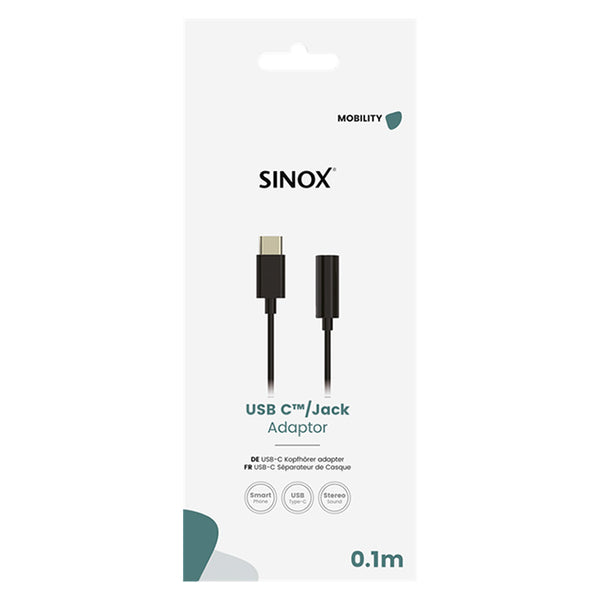 Sinox 3.5MM Mini Jack Cable - Black | DID.ie - DID Electrical