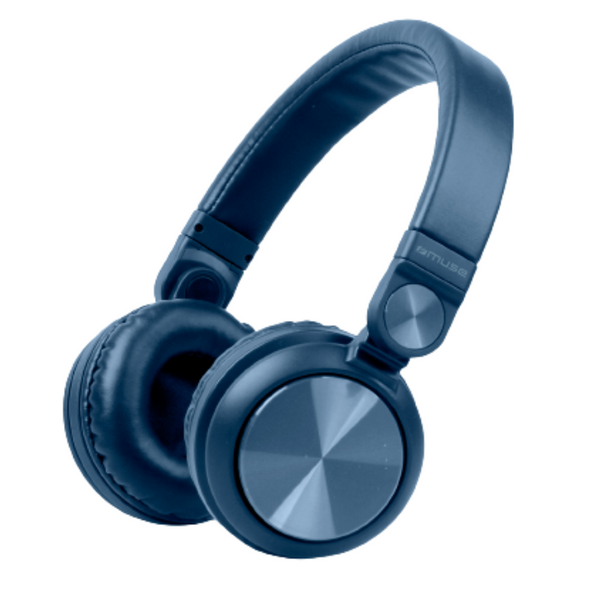 Muse Over Ear Wireless Stereo Bluetooth Headphones Blue DID.ie