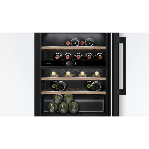 Bosch Serie 6 120L Built Under Wine Cooler Black KUW21AHG0G