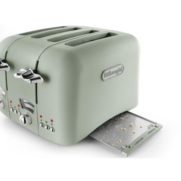 DeLonghi Argento Flora 1800W 4 Slice Toaster Green DID.ie DID