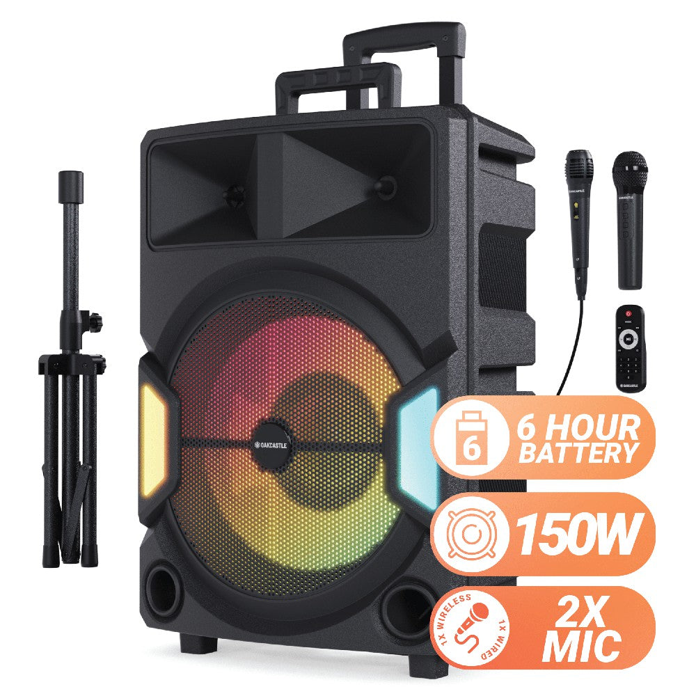 Oakcastle PS500 Portable Karaoke Party Speaker - Black | 1000002981 from Oakcastle - DID Electrical