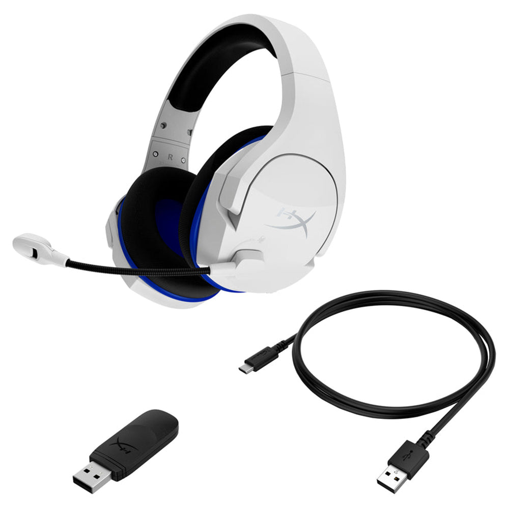 HyperX Cloud Stinger Core Wireless Gaming Headset - White &amp; Blue | 259-4P5J1AA from HyperX - DID Electrical