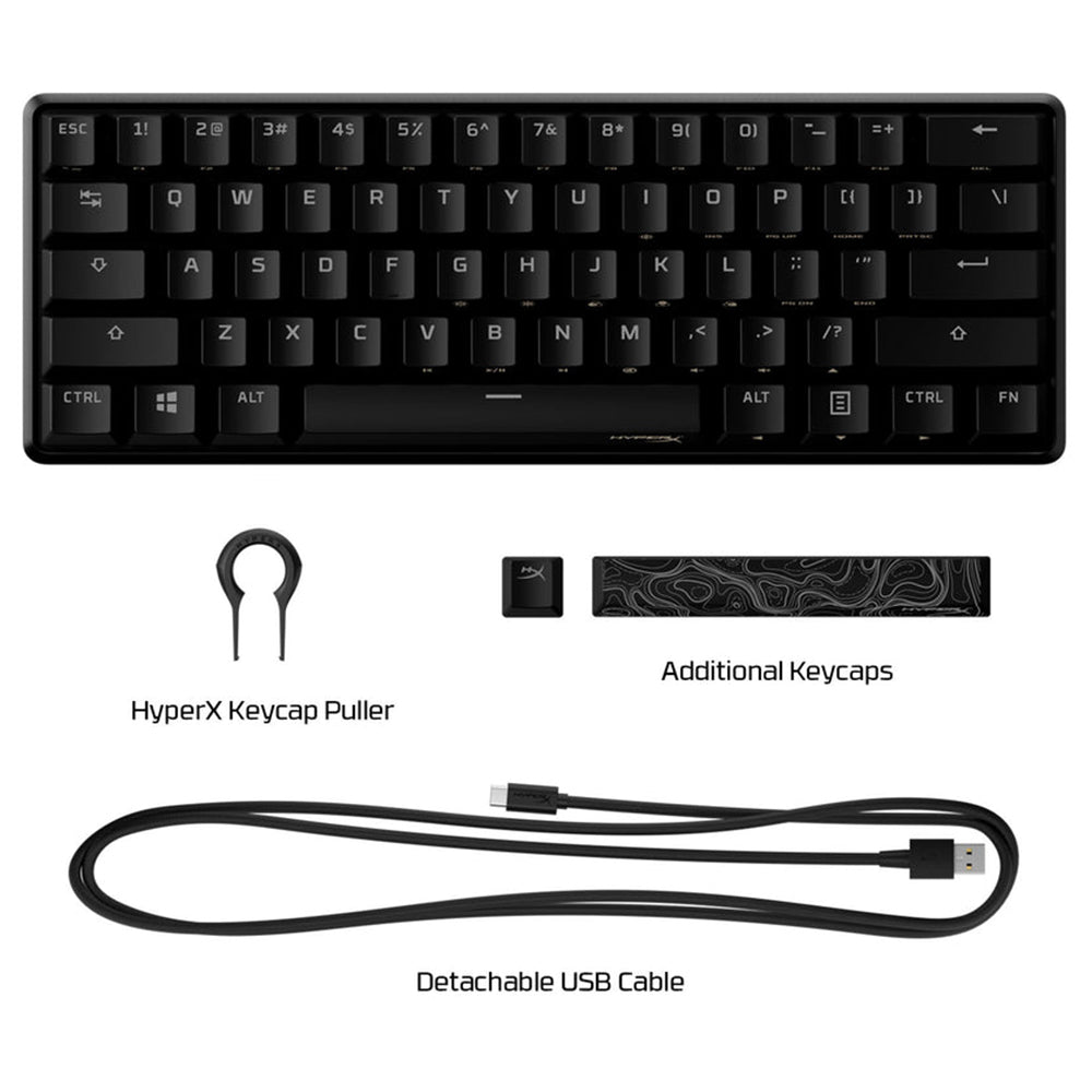 HyperX Alloy Origins 60 Mechanical Gaming Keyboard - Black | 259-6P6K8AA-ABU from HyperX - DID Electrical