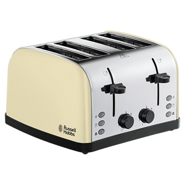 RussellHobbs Stainless Steel 4 Slice Toaster - Cream | 28363 from Russell Hobbs - DID Electrical