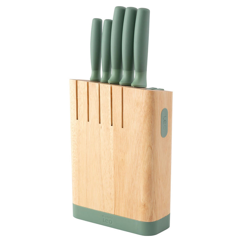 BergHOFF Forest Leo 6-PC Knife Block Set - Green | 3950351 from BergHOFF - DID Electrical