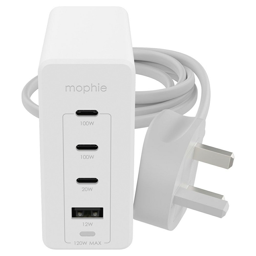 Zagg Mophie 120W Fast Charging USB Ports Wired Adapter - White | 409909310 from Zagg - DID Electrical