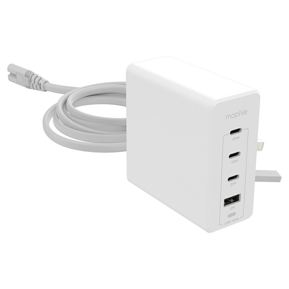 Zagg Mophie 120W Fast Charging USB Ports Wired Adapter - White | 409909310 from Zagg - DID Electrical