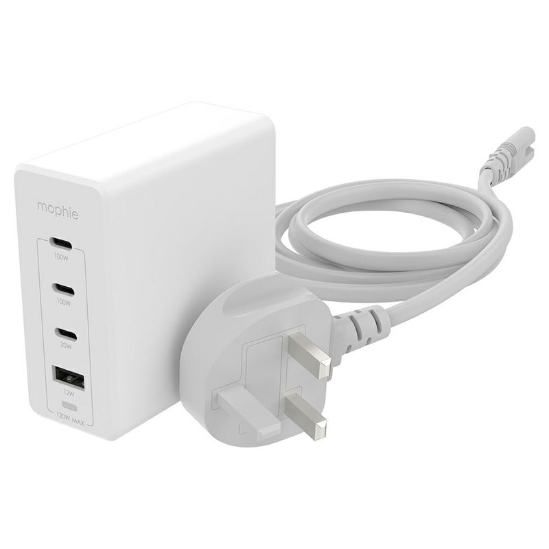 Zagg Mophie 120W Fast Charging USB Ports Wired Adapter - White | 409909310 from Zagg - DID Electrical