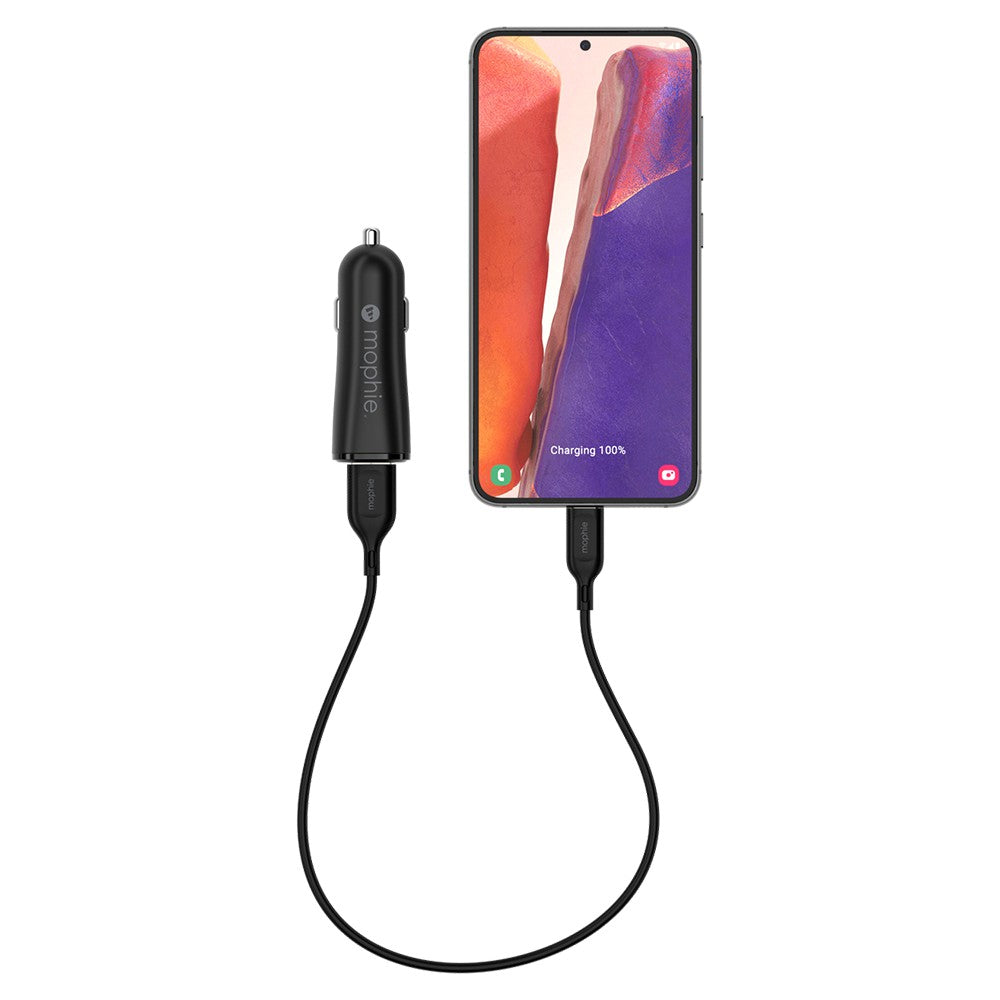 Zagg Mophie 12W USB Car Charger - Black | 409911858 from Zagg - DID Electrical