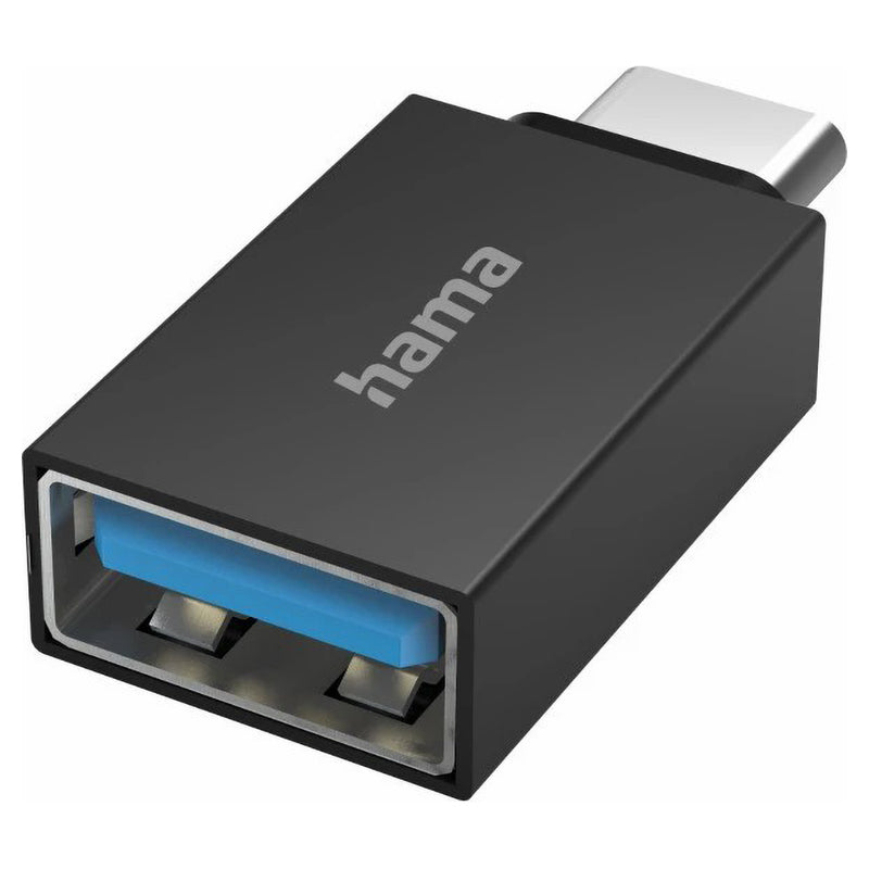 Hama USB-C - USB-A 3.2 Gen1 5Gbit/s USB OTG Adapter - Black | 437129 from Hama - DID Electrical