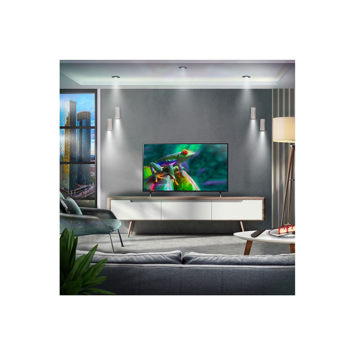 LG QNED80 43&quot; 4K Smart TV - Ashed Blue | 43QNED80T6A.AEK from LG - DID Electrical