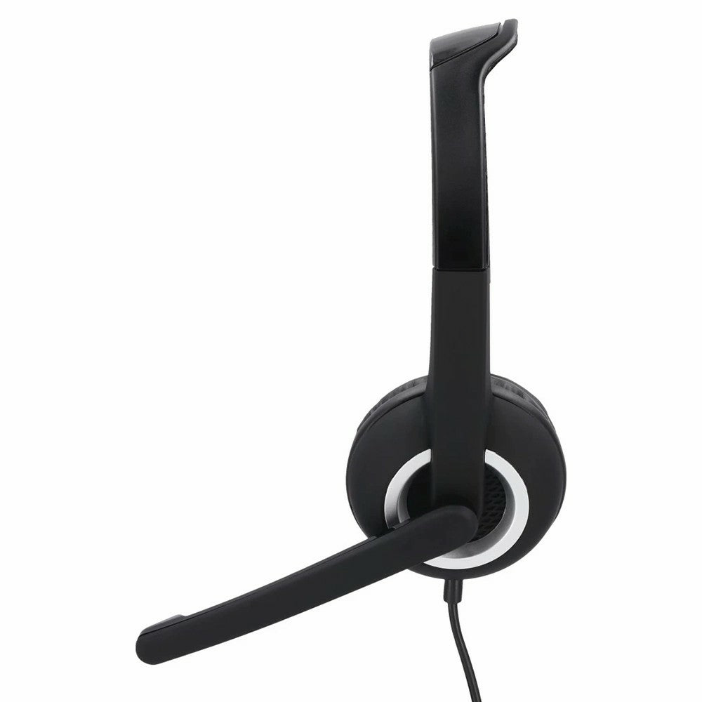 Hama HS-USB250 On-Ear Stereo Office Headset - Black | 458612 from Hama - DID Electrical