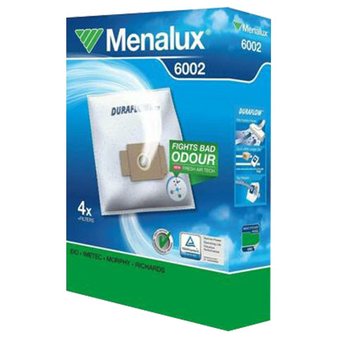 Menalux Vacuum Cleaner Bags - Pack of 4 | 6002M