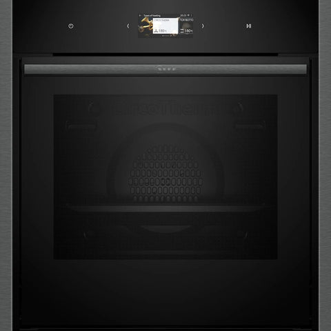 Neff N90 71L Built-In Electric Single Oven - Graphite Grey | B64CS71G0B