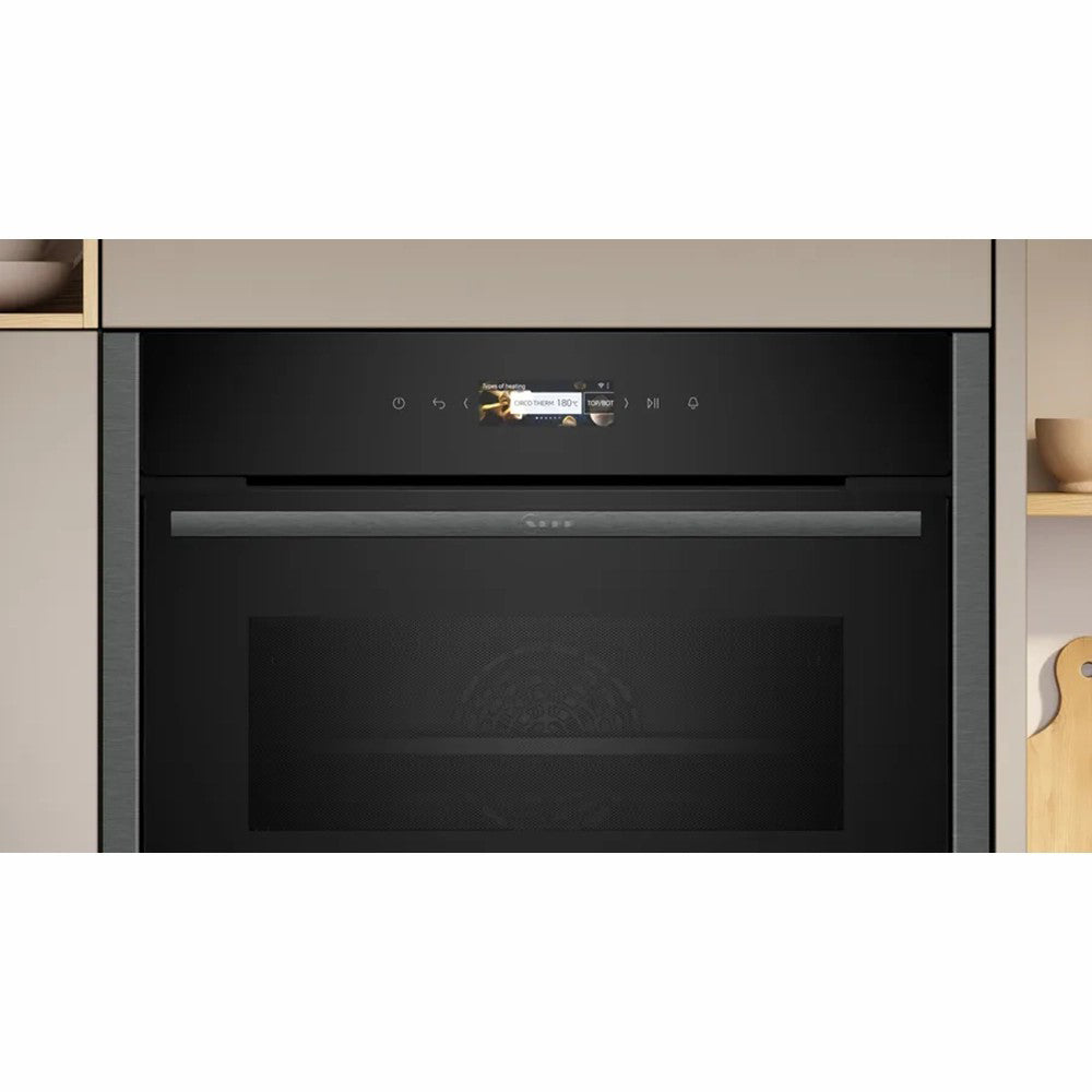 Neff N 70 Built-in 45L Compact Oven with Microwave Function - Graphite Grey | C24MR21G0B from Neff - DID Electrical