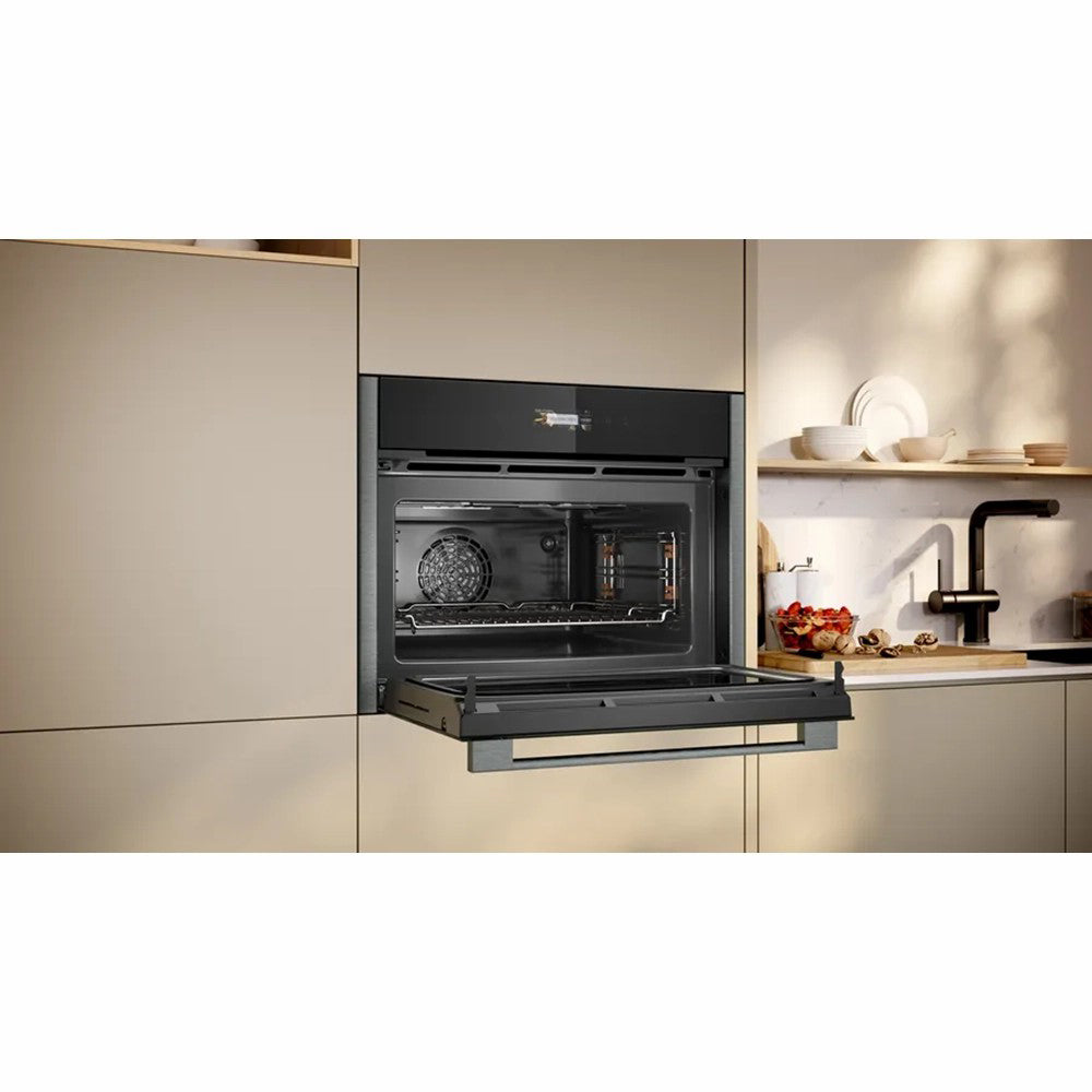 Neff N 70 Built-in 45L Compact Oven with Microwave Function - Graphite Grey | C24MR21G0B from Neff - DID Electrical