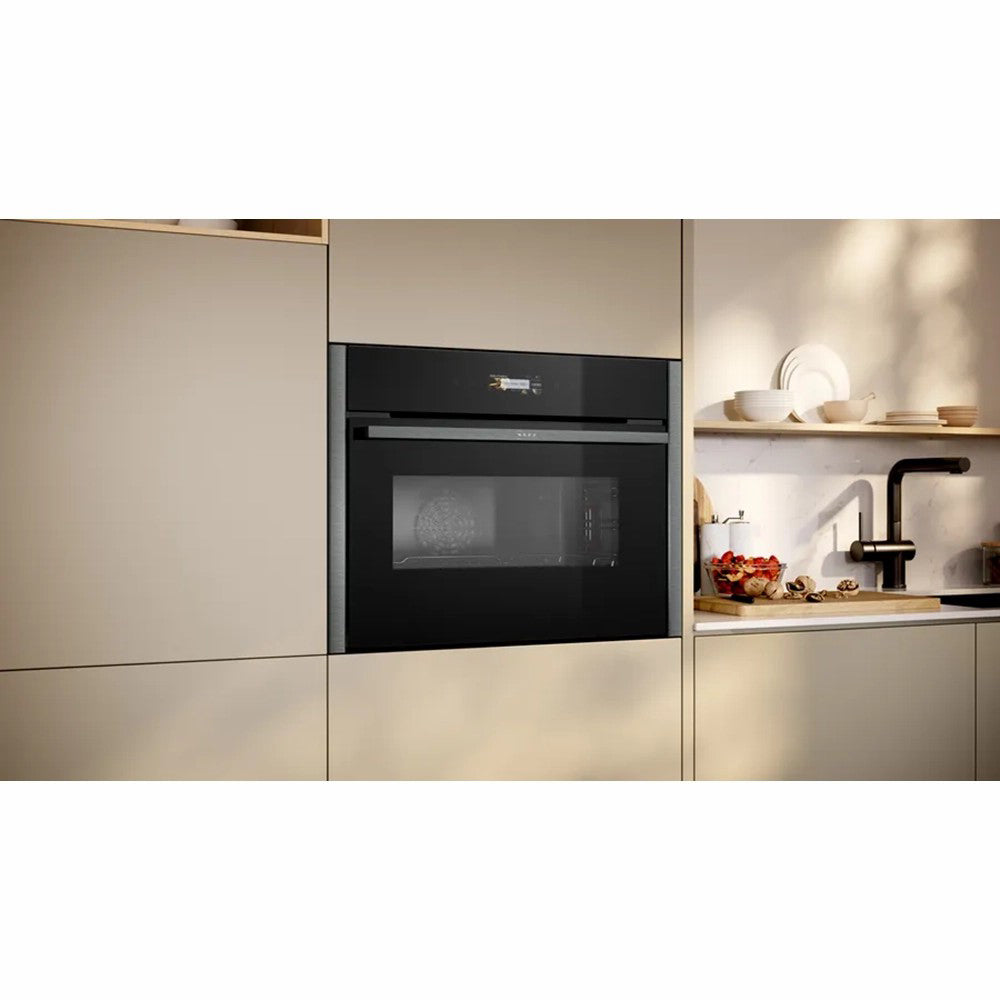 Neff N 70 Built-in 45L Compact Oven with Microwave Function - Graphite Grey | C24MR21G0B from Neff - DID Electrical