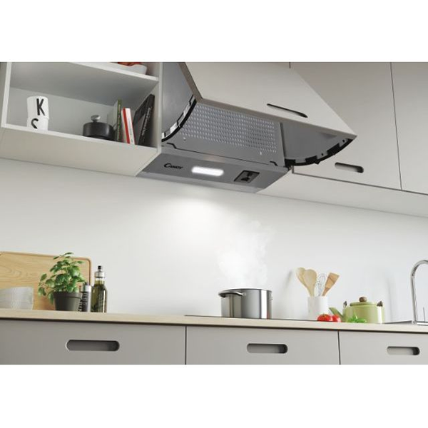 Candy 60CM Integrated Cooker Hood - Silver | CBP612/4GR from Candy - DID Electrical