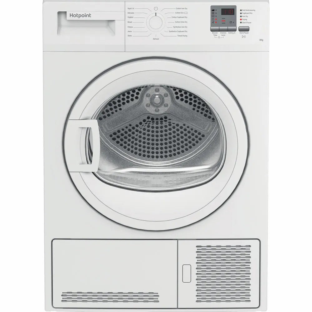 Hotpoint 8KG Condenser Tumble Dryer - White | C HD C82 WWGD UK from Hotpoint - DID Electrical