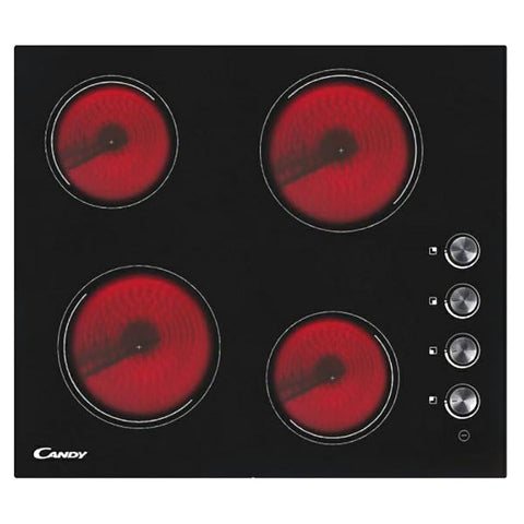 Candy Hotplate 51CM 4 Zone Vitroceramic Hob - Black | CHK46C