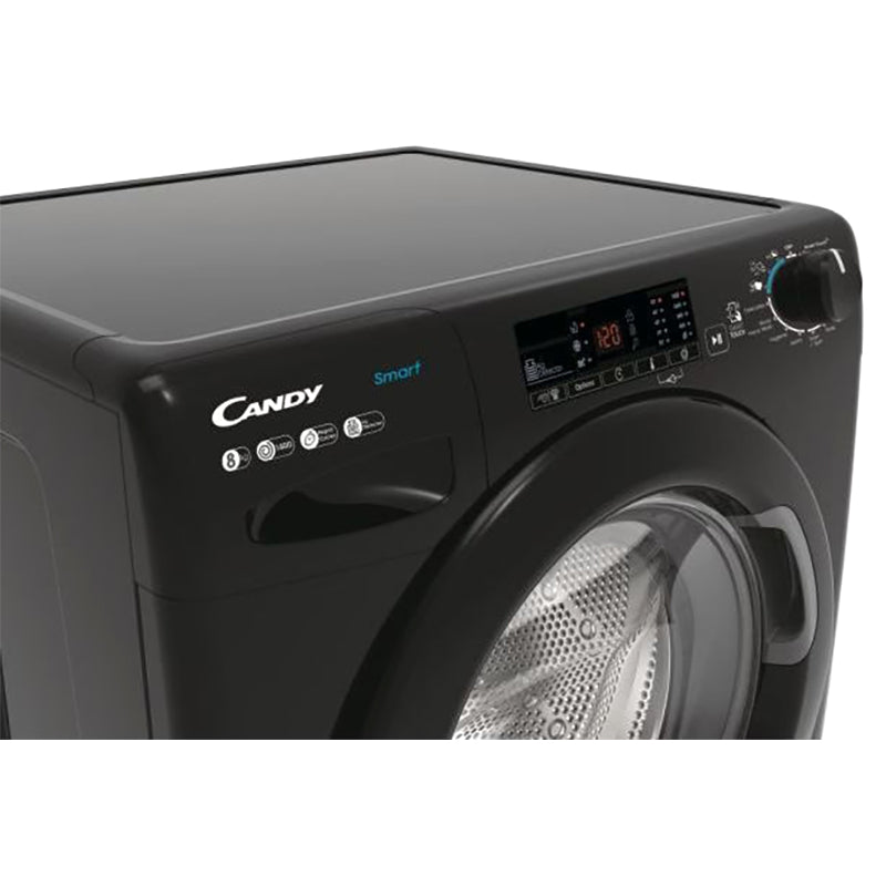 Candy 8KG 1400RPM Freestanding Washing Machine - Black | CS148TWBB4/1-80 from Candy - DID Electrical