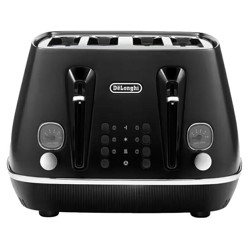 DeLonghi Distinta Moments 1800W 4 Slice Toaster - Black | CTIN4003.BK from DeLonghi - DID Electrical