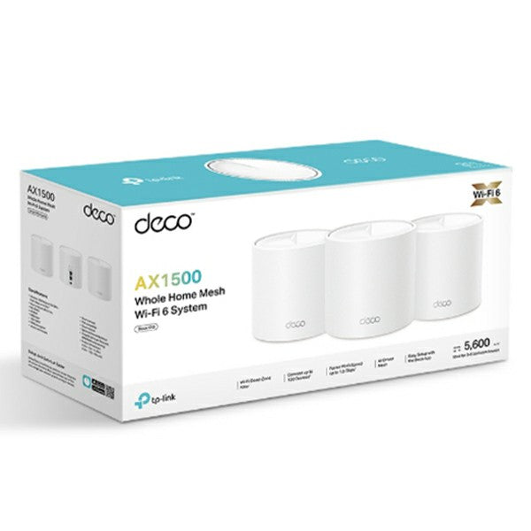 TP Link AX1500 Whole Home Mesh Wi-Fi 6 System - White | DECO X1500(3-PACK) from TP Link - DID Electrical