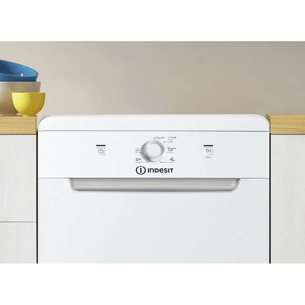 Indesit 9 Place Settings Freestanding Slimline Dishwasher - White | DF9E1B10 from Indesit - DID Electrical