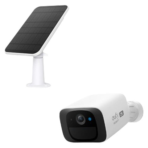 Eufy C210 2K Security Camera with Solar Panel - White | E8B00324