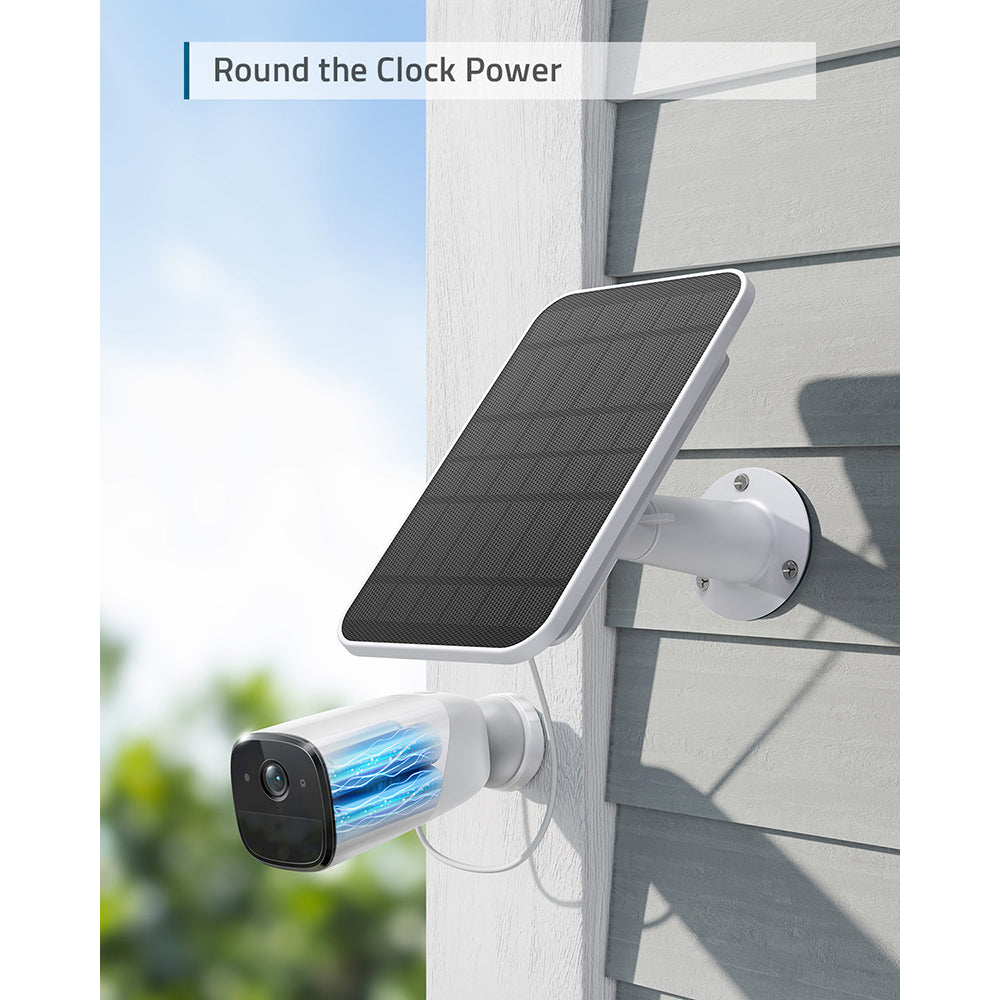 Eufy C210 2K Security Camera with Solar Panel - White | E8B00324 from Eufy - DID Electrical