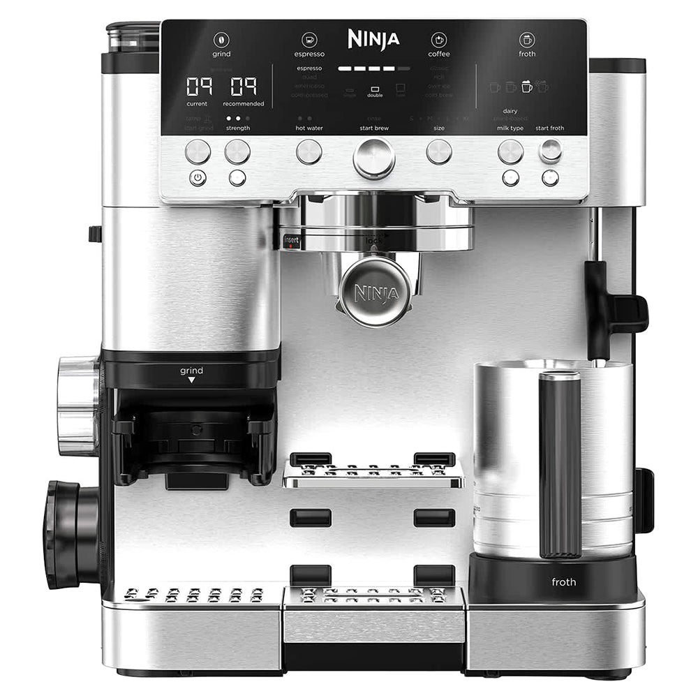 Pre order Ninja Luxe Cafe Premier Espresso Machine - Black &amp; Stainless Steel | ES601UK from Ninja - DID Electrical