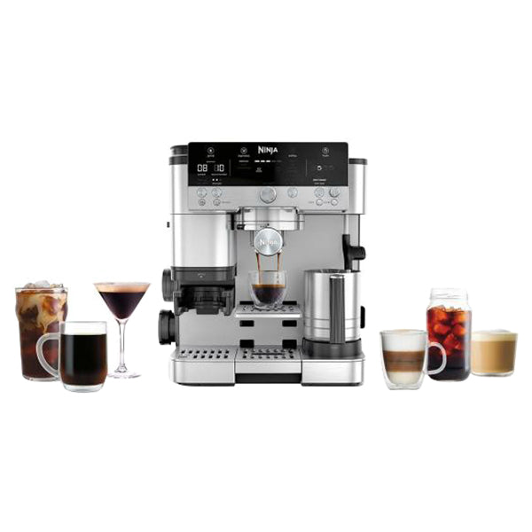 Pre order Ninja Luxe Cafe Premier Espresso Machine - Black &amp; Stainless Steel | ES601UK from Ninja - DID Electrical