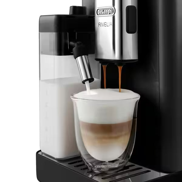 DeLonghi Rivelia 1.4L Automatic Coffee Machine - Onyx Black | EXAM440.55.B from DeLonghi - DID Electrical