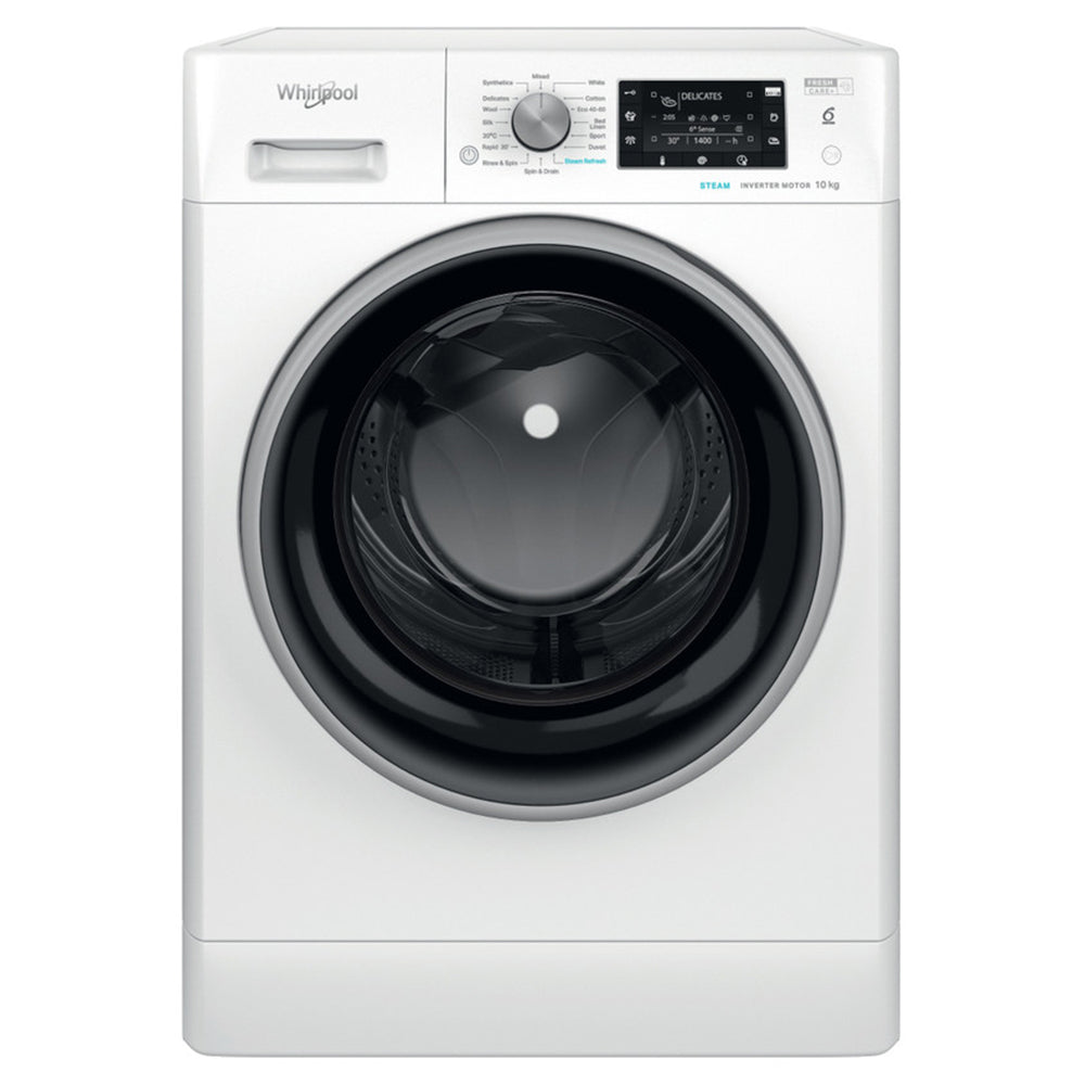 Whirlpool FreshCare+ 10KG 1400RPM Freestanding Washing Machine - White | FFD10489BSVUK from Whirlpool - DID Electrical