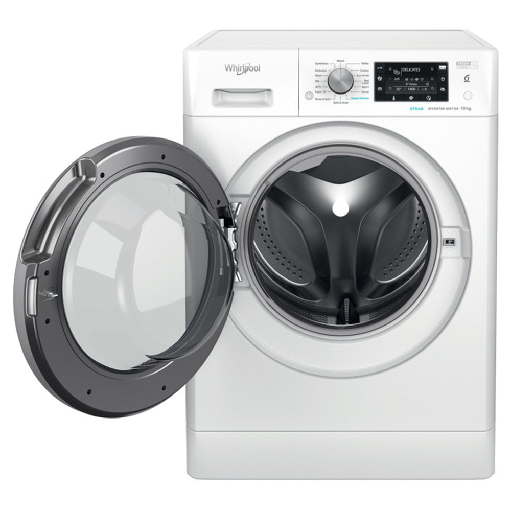 Whirlpool FreshCare+ 10KG 1400RPM Freestanding Washing Machine - White | FFD10489BSVUK from Whirlpool - DID Electrical