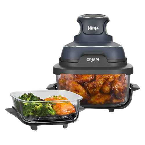 Ninja CRISPi 4-in-1 Portable Glass Air Fryer - Cyber Space | FN101UK from Ninja - DID Electrical