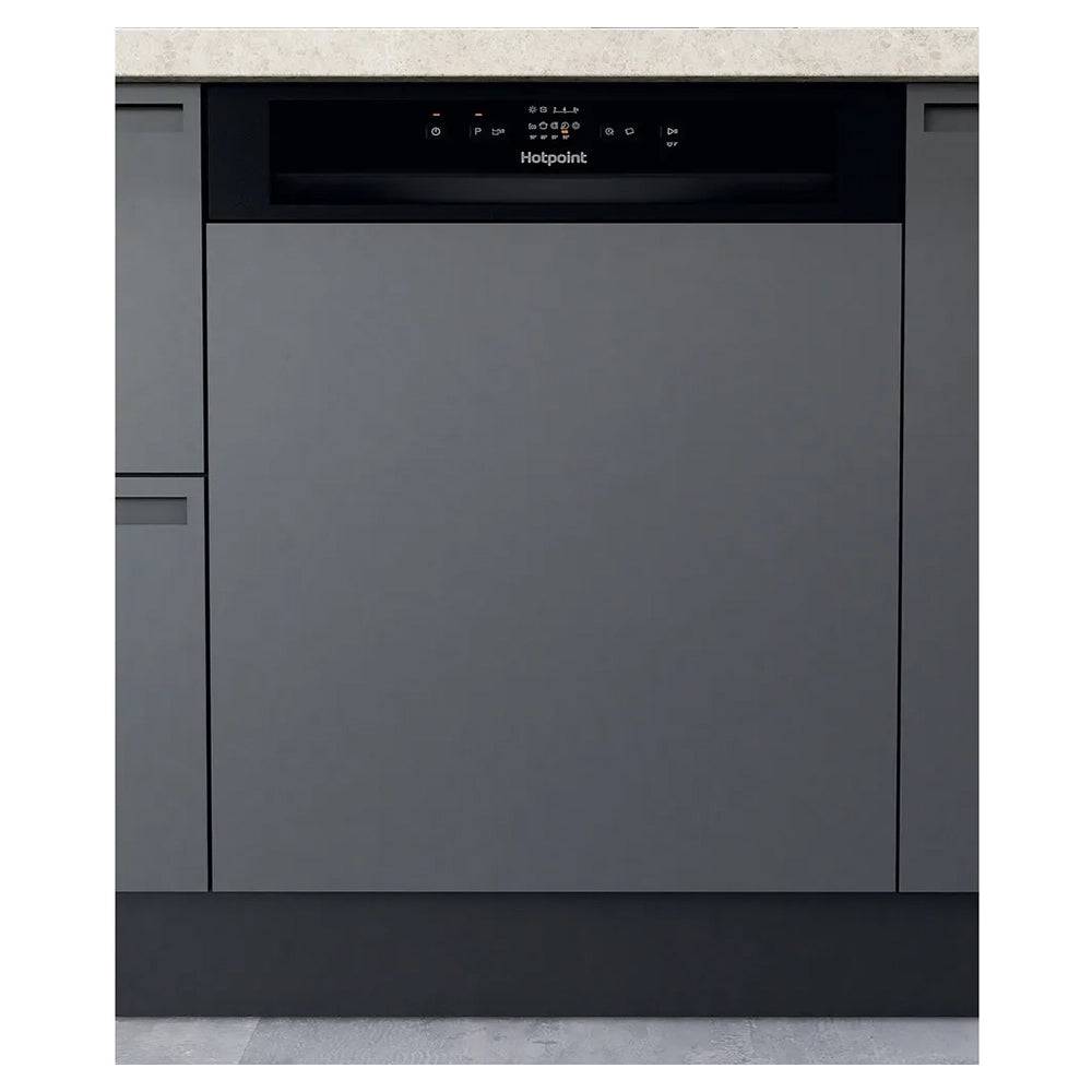 Hotpoint 60CM Built-In Standard Dishwasher - Black | H3BL626BUK from Hotpoint - DID Electrical