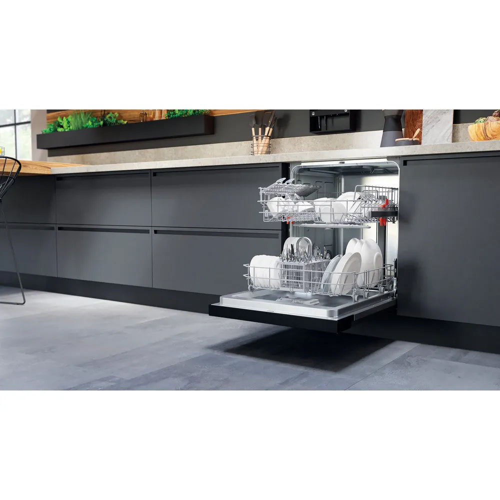 Hotpoint 60CM Built-In Standard Dishwasher - Black | H3BL626BUK from Hotpoint - DID Electrical