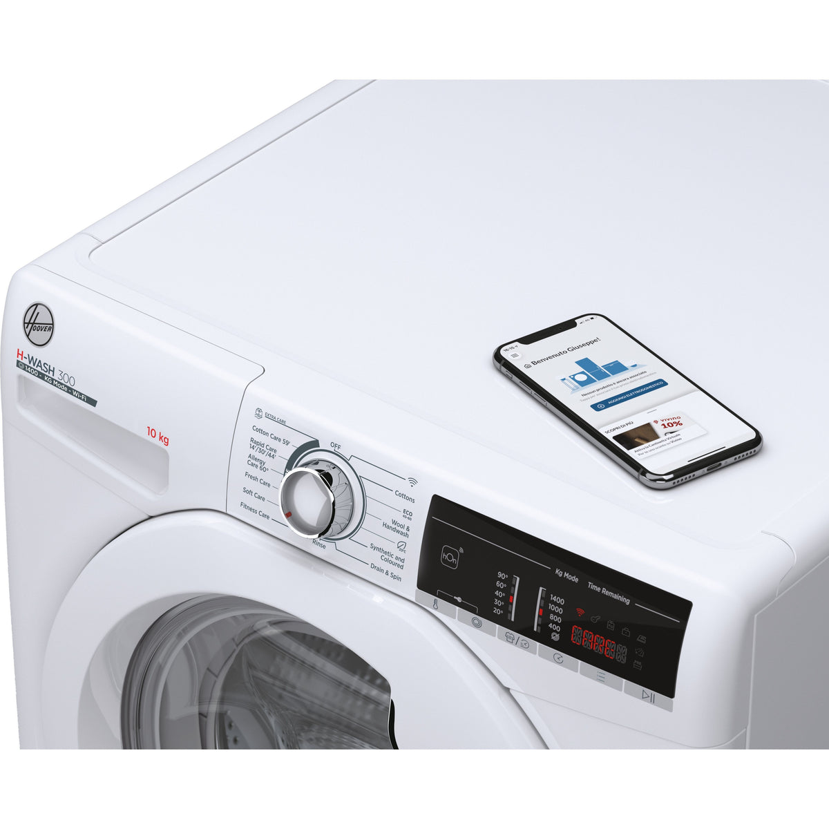 Hoover 10KG 1400RPM Freestanding Washing Machine - White | H3WO4105DA4/1-80 from Hoover - DID Electrical