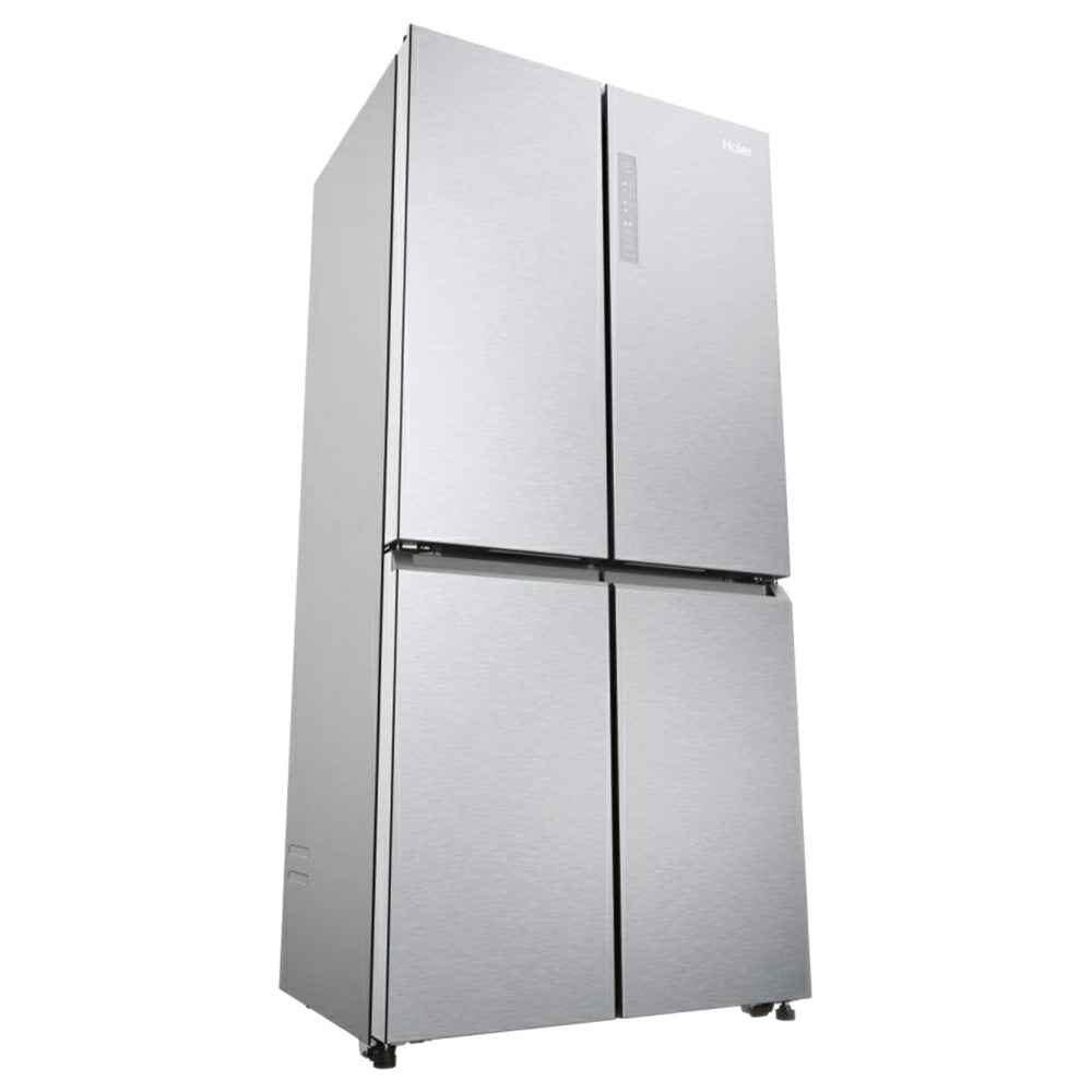 Haier Cube 83 Series 3 467L Frost Free Freestanding Multi Door Fridge Freezer - Gentle Silver | HCR3818ENMG(UK) from Haier - DID Electrical