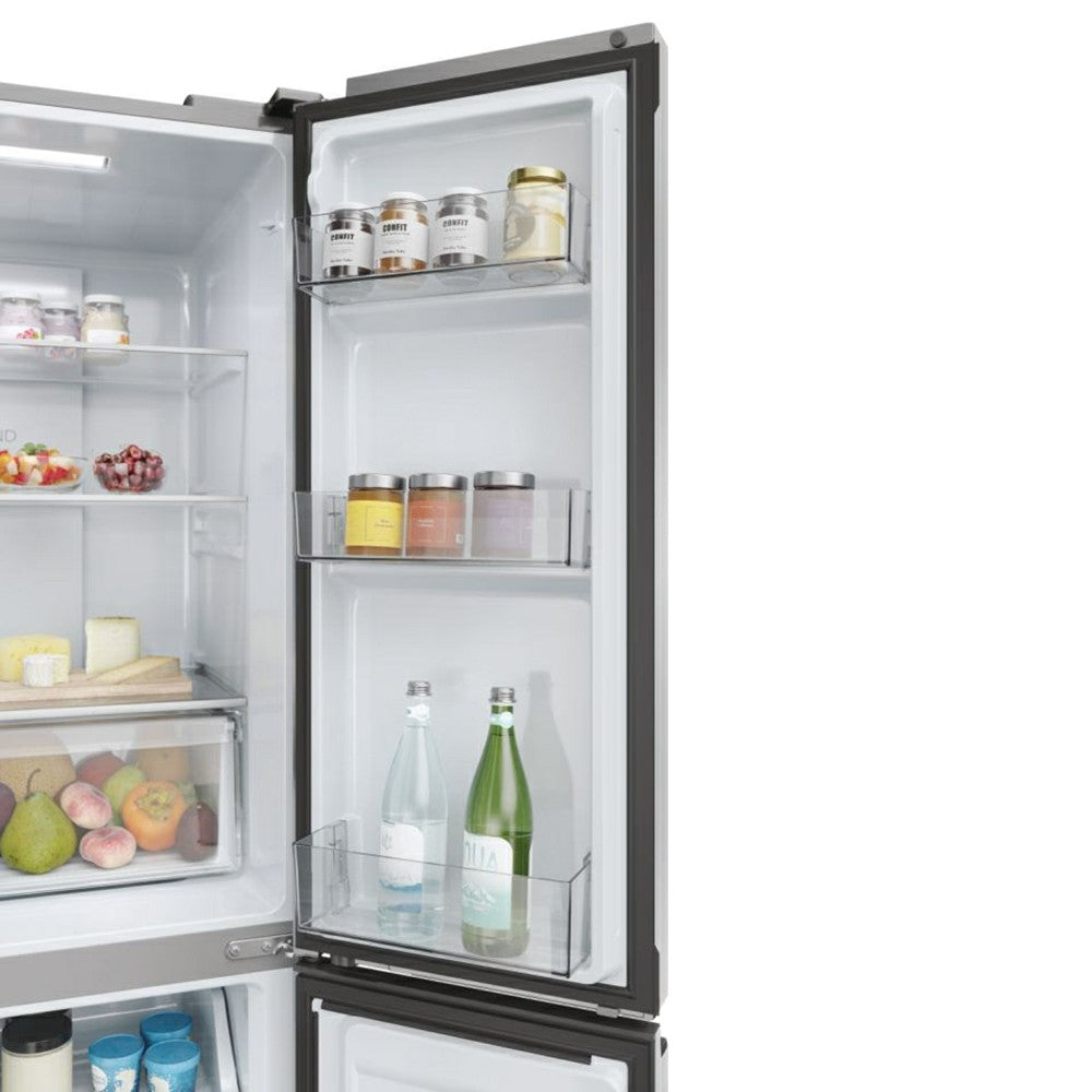 Haier Cube 83 Series 3 467L Frost Free Freestanding Multi Door Fridge Freezer - Gentle Silver | HCR3818ENMG(UK) from Haier - DID Electrical