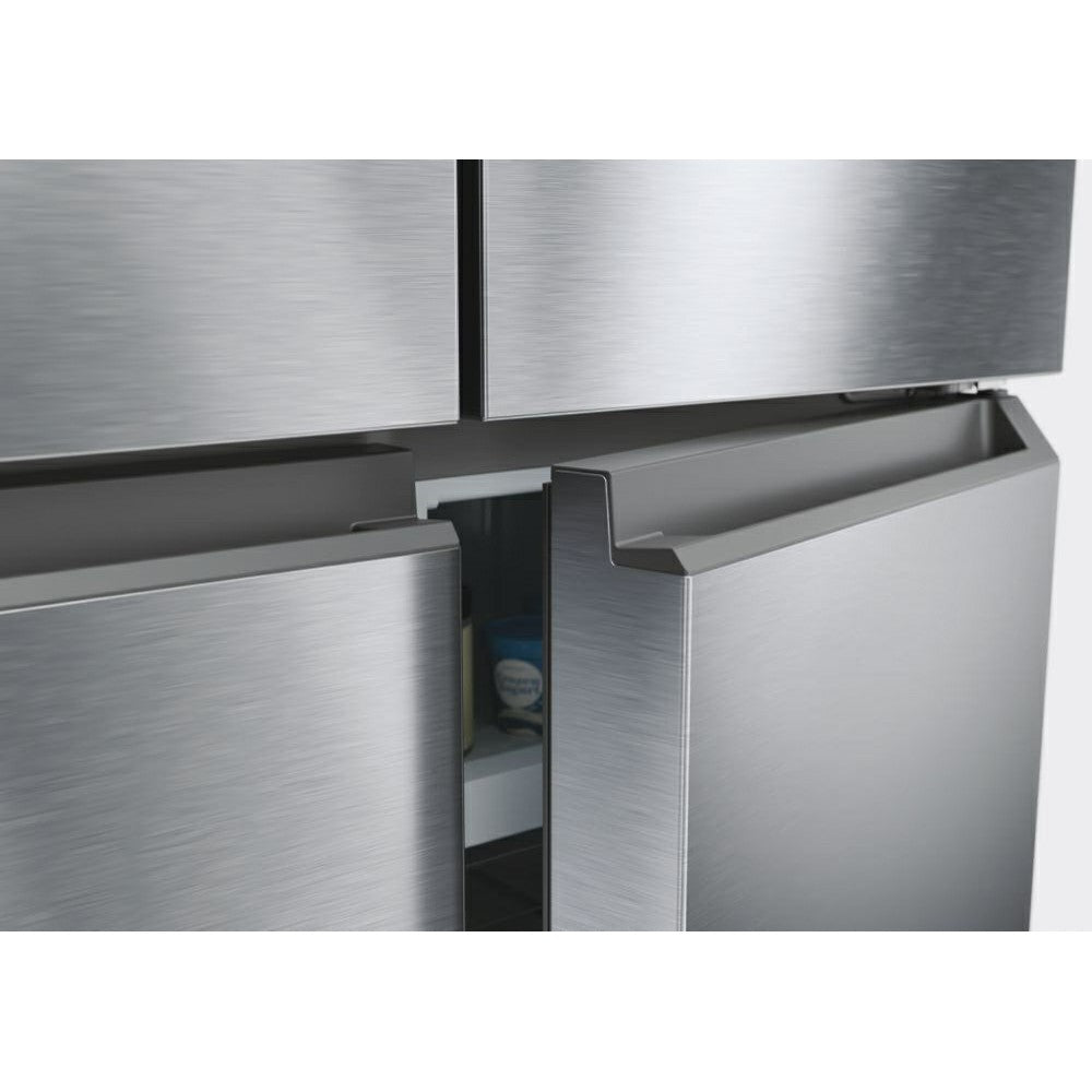 Haier Cube 83 Series 3 467L Frost Free Freestanding Multi Door Fridge Freezer - Gentle Silver | HCR3818ENMG(UK) from Haier - DID Electrical