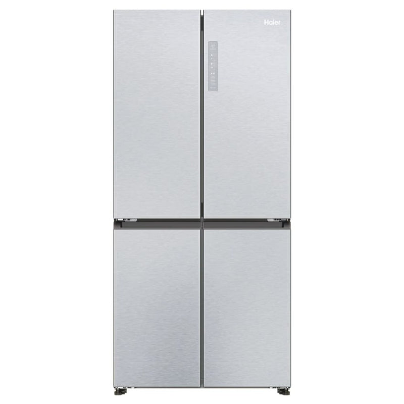 Haier Cube 83 Series 3 467L Frost Free Freestanding Multi Door Fridge Freezer - Gentle Silver | HCR3818ENMG(UK) from Haier - DID Electrical