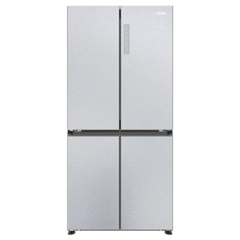 Haier Cube 83 Series 3 467L Frost Free Freestanding Multi Door Fridge Freezer - Gentle Silver | HCR3818ENMG(UK)