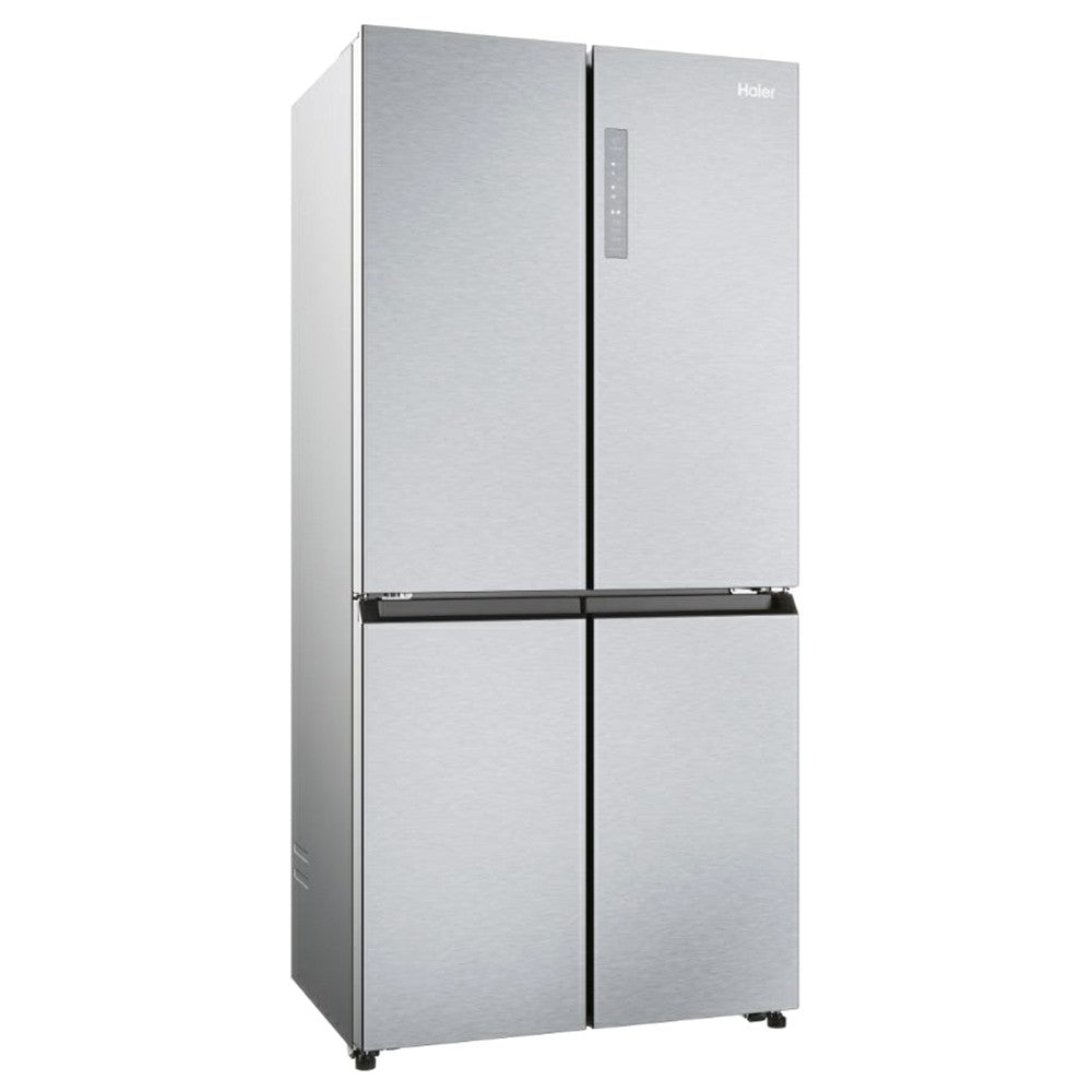 Haier Cube 83 Series 3 467L Frost Free Freestanding Multi Door Fridge Freezer - Gentle Silver | HCR3818ENMG(UK) from Haier - DID Electrical