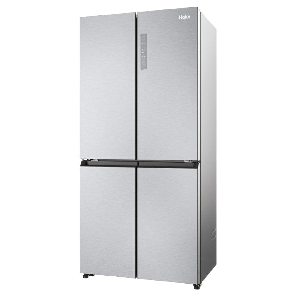 Haier Cube 83 Series 3 467L Frost Free Freestanding Multi Door Fridge Freezer - Gentle Silver | HCR3818ENMG(UK) from Haier - DID Electrical