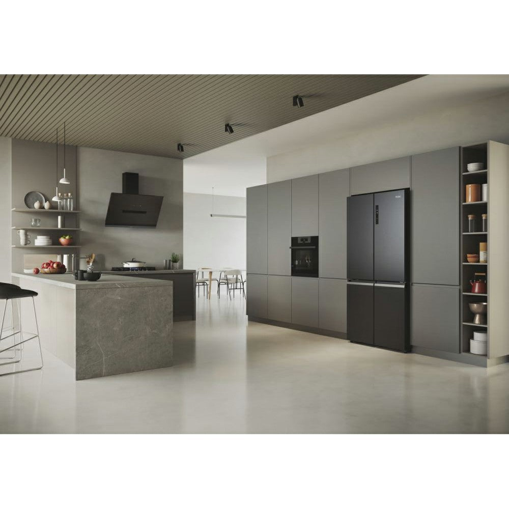 Haier Cube 90 Series 5 528L Multi Door American Style Freestanding Fridge Freezer | HCR5919ENMB from Haier - DID Electrical