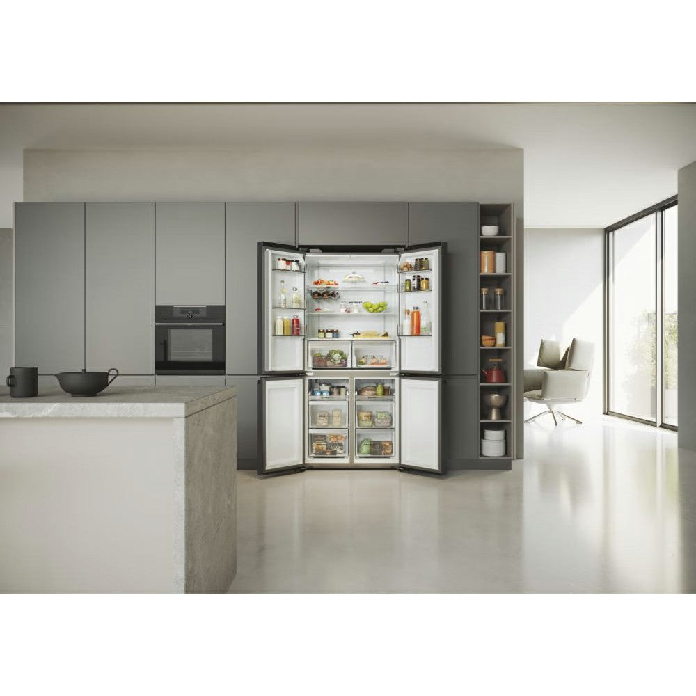 Haier Cube 90 Series 5 528L Multi Door American Style Freestanding Fridge Freezer | HCR5919ENMB from Haier - DID Electrical