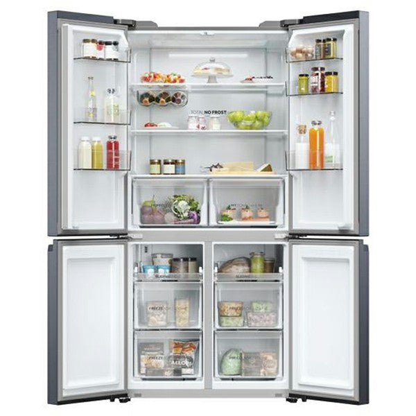 Haier Cube 90 Series 5 528L Multi Door American Style Freestanding Fridge Freezer | HCR5919ENMB from Haier - DID Electrical