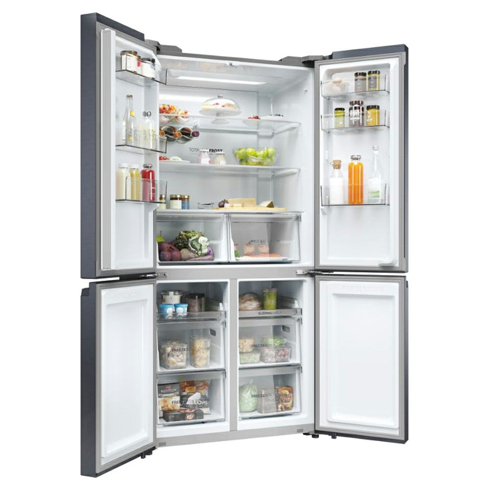 Haier Cube 90 Series 5 528L Multi Door American Style Freestanding Fridge Freezer | HCR5919ENMB from Haier - DID Electrical